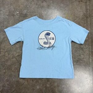 Mustang Shelby Cobra Baby Blue Graphic Tee Size 4/5